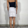 Vintage 90's Lee Cooper Light Grey Mini Skirt (S)