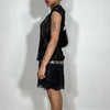 Vintage 90's Whimsigoth Black Lace Dress (L)