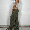 Vintage 90's Khaki Straight Leg Low Waist Cargo Pants (S/M)