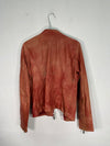 Vintage 90's Red Zip Up Leather Jacket