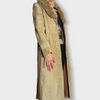 Vintage Y2k Leather Afghan Coat