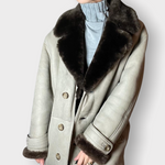 Vintage Boutique Coat with Real Fur