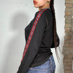 Vintage 90's Dolce & Gabana Sweater with Red Stripe on Sleeve