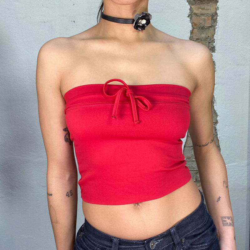 Vintage 2000's Classic Red Tube Top