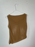 Vintage 90s Golden Waterfall Cropped Top