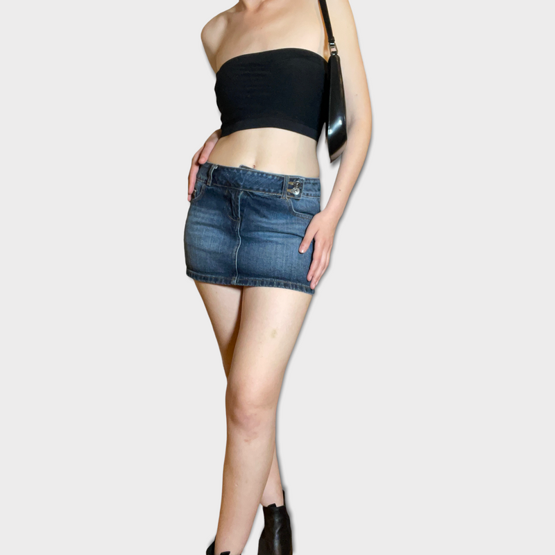 Vintage Jeans Mini Skirt