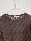 Vintage Brown Lace Longsleeve