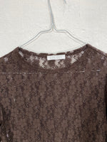 Vintage Brown Lace Longsleeve