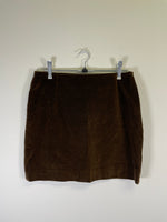 Vintage 90s Brown Cord Skirt