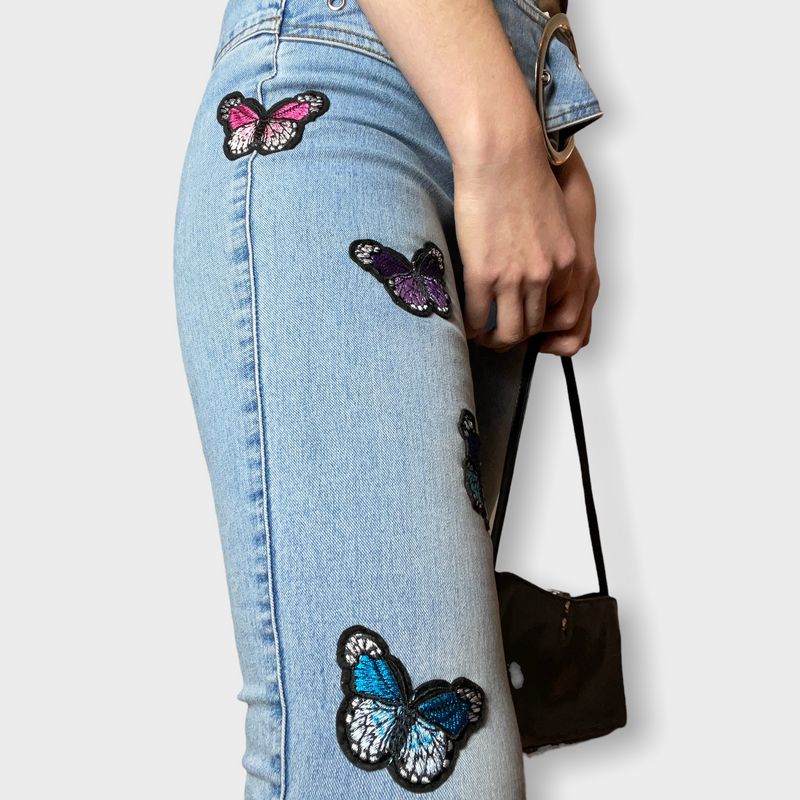 Vintage 2000s Butterfly Low Rise Jeans