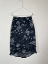 Vintage Romantic Grey Rose Skirt