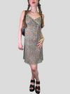 Vintage y2k Lace Leo Rose Seetrough Dress