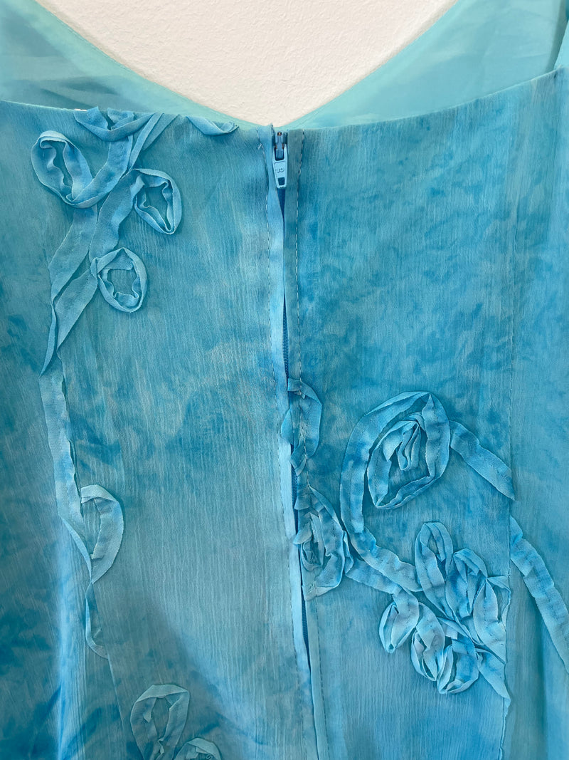 Vintage 90s Rachelgreen Waterprint Dress