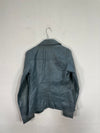 Vintage 90s Petrol Blazer Leather Jacket