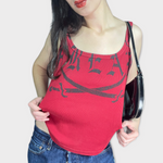 Vintage 2000's Miss Sixty Red Ribbed Tank Top