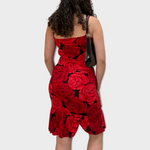 Vintage Flameco Rose Dress
