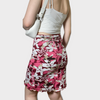Vintage Floral Overlay Mesh Skirt