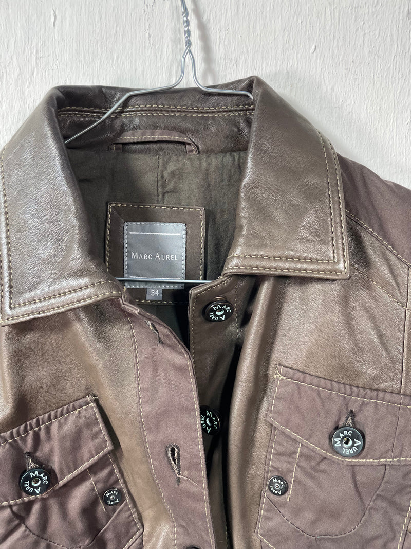 Marc aurel 2025 leather jacket