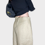 Vintage Linen Brown Skirt