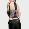 Vintage Avril Lavigne Skater Vest to tie