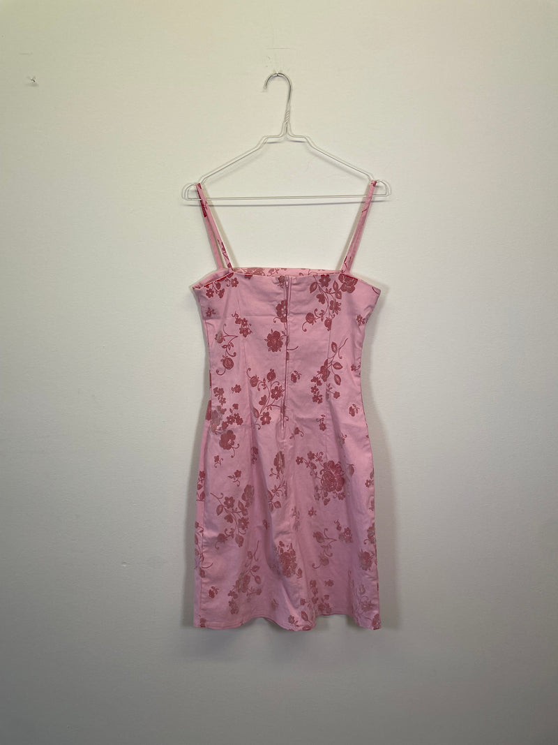 Vintage Velvet Flower Dress