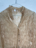 Vintage 90s Romantic Embroidered Lace Blouse