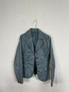 Vintage 90s Petrol Blazer Leather Jacket